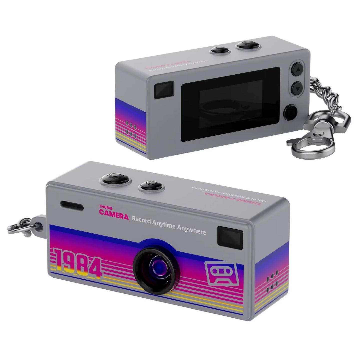 Retro 1984 Thumb Camera Mini Keychain