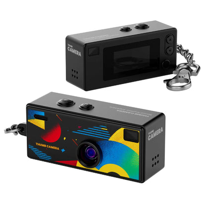 G6 Retro Mini Keychain Thumb Camera 1080P HD Recorder Built-In Flash Auto Focus 130° Wide Angle Lens LCD Screen Portable Camera